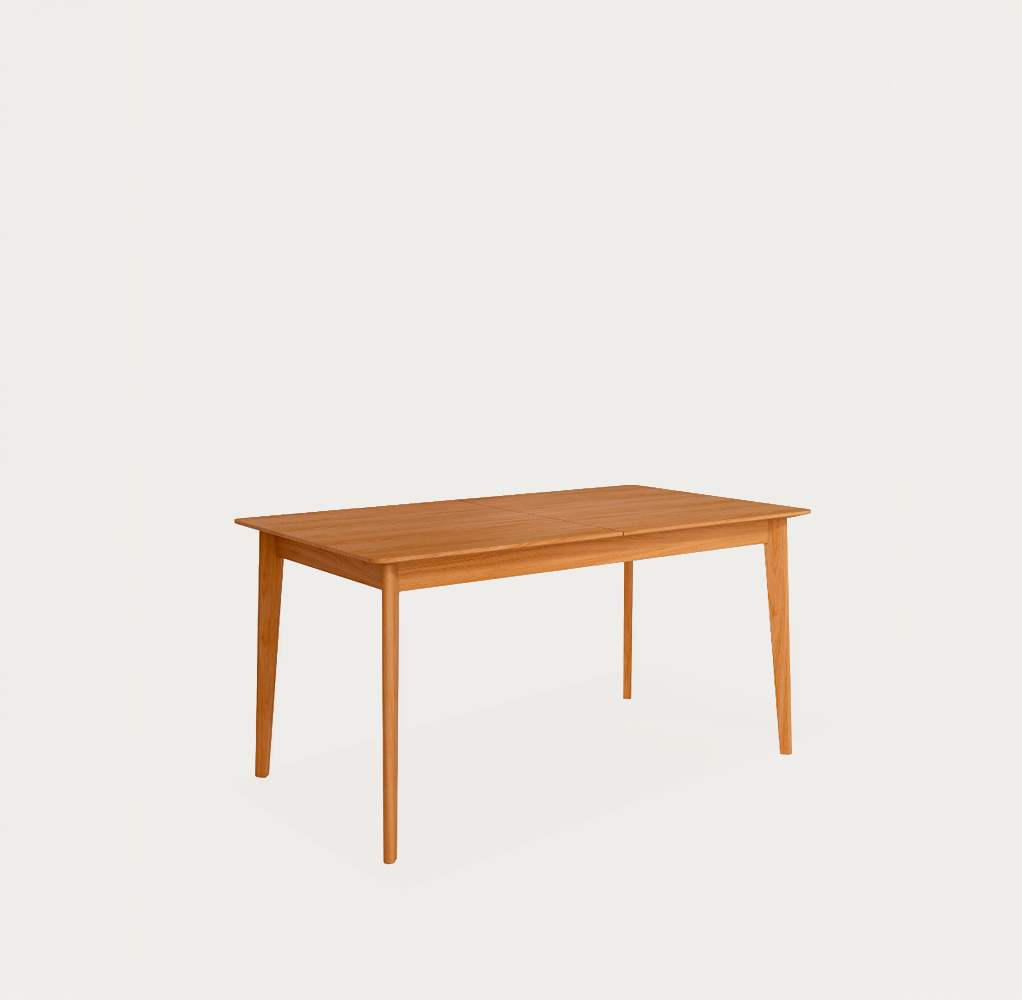 Mesa Aura extensible con acabado roble natural160-200*90cm