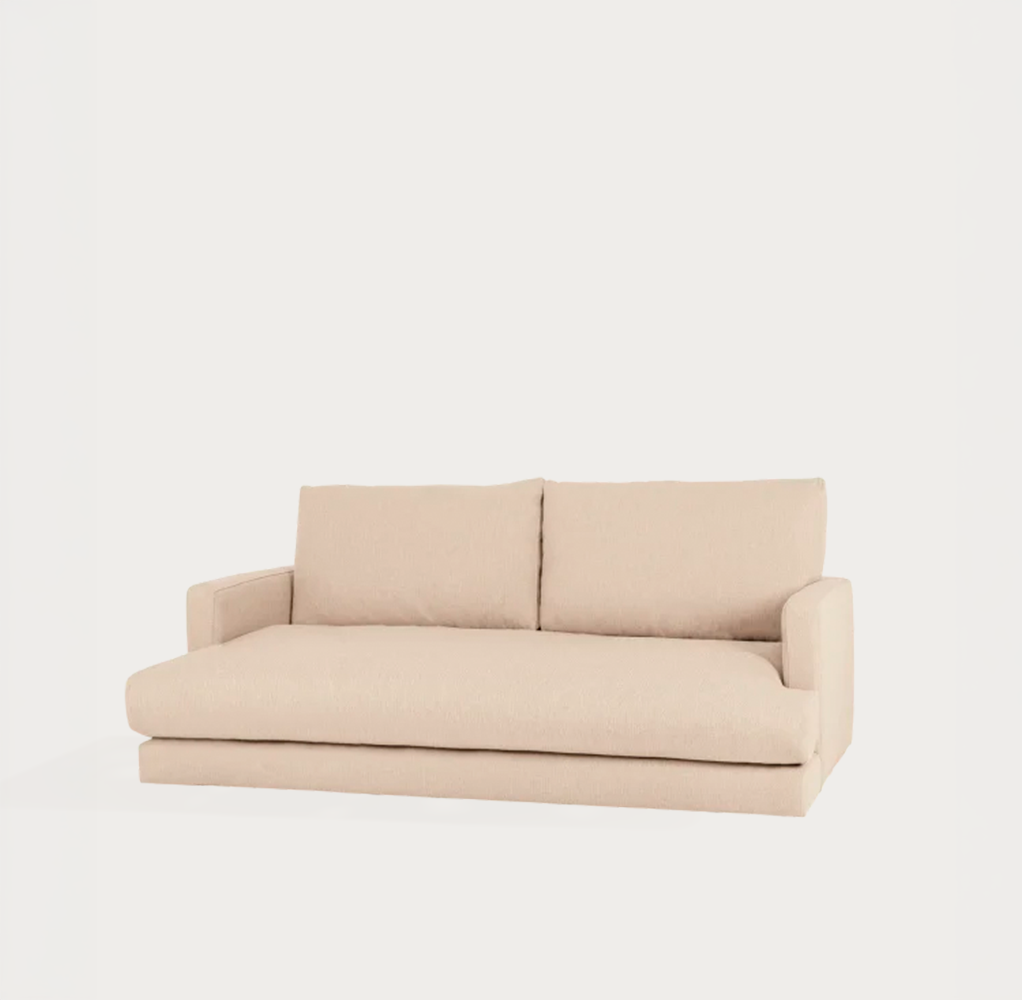 Sofa 3 plz. recto beige 190cm