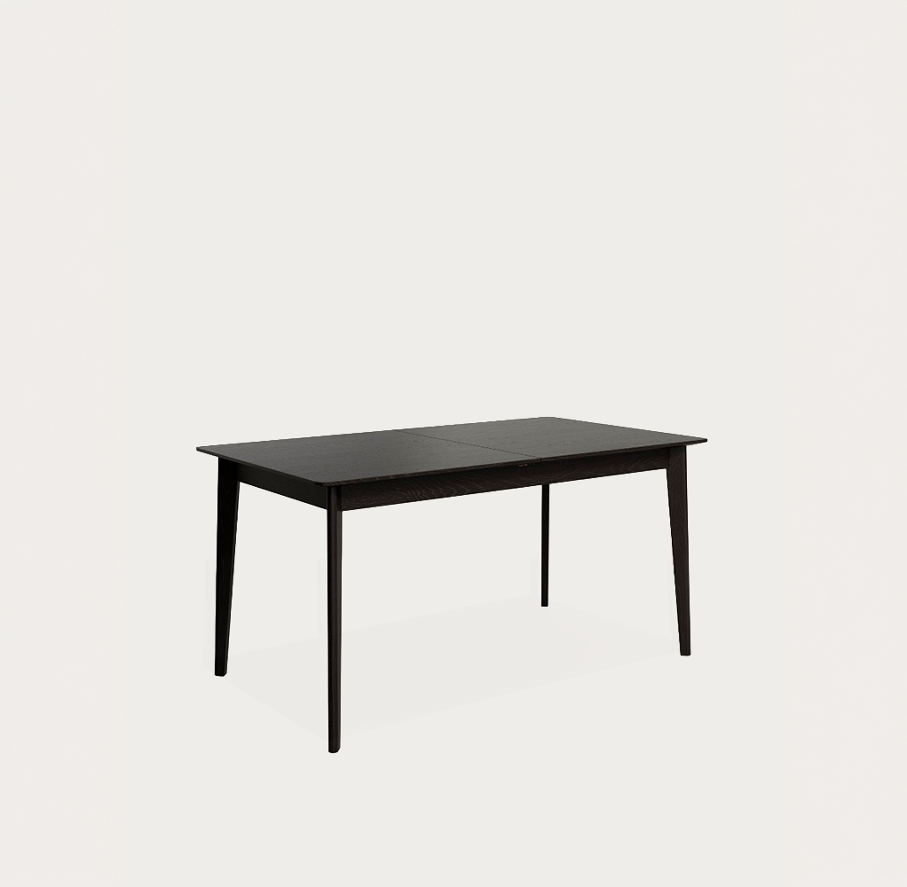 Mesa Aura extensible con acabado roble negro 160-200*90cm