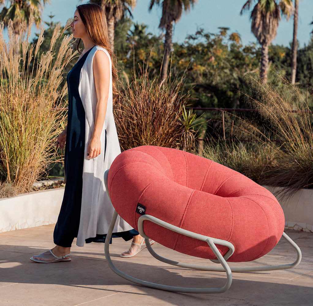 Mecedora Donut exterior coral 66*98*90cm